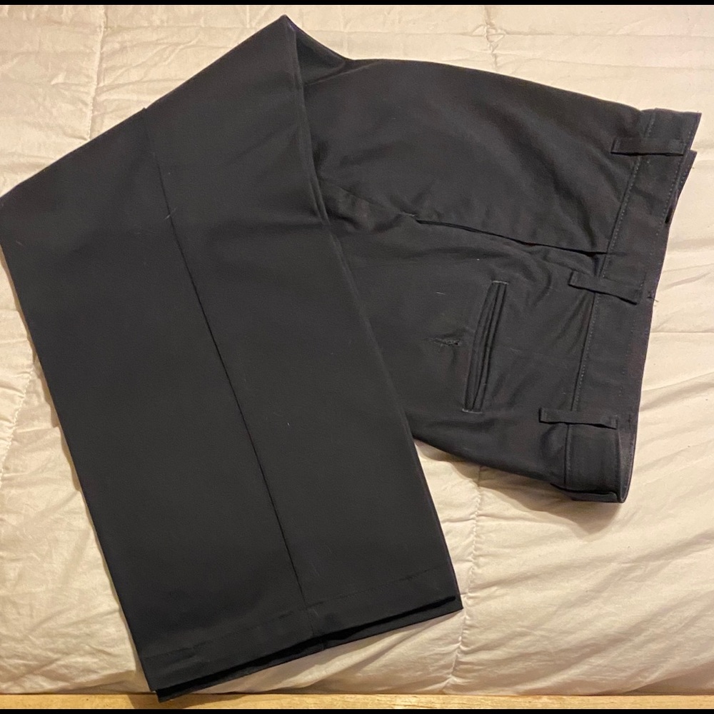 MENS LEE Straight Flat Front a Navy PANTS 36 X 29